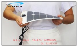 柔性单晶硅太阳能电池板18V10W家用照明户外楼道养殖12V电瓶家用照明发电系统供电厂家直销定做大小功率尺寸PET玻压柔性材质电池板发电系统水电气泵供电设备