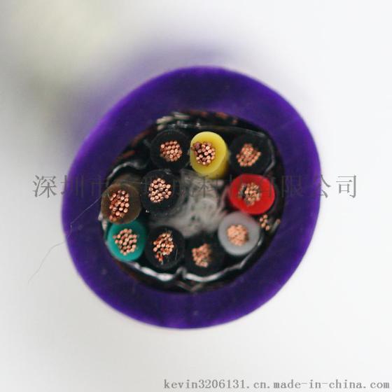 高柔耐磨TPU电缆 4芯0.75平方18AWG TPU电缆 高柔性耐弯曲耐油耐磨