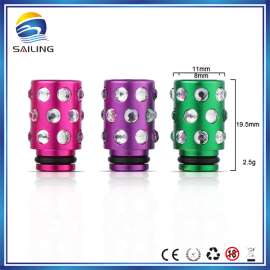锐谷 电子烟嘴 drip tips 510通用热销款 镶钻2#烟嘴 三色可选