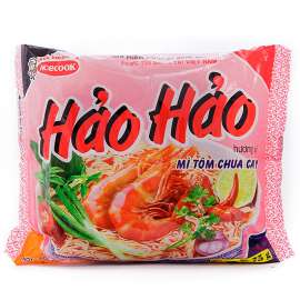 越南特产进口泡面ACECOOK牌酸辣虾面 虾味方便面方块面