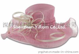 YRSM14209高档大边麻纱帽