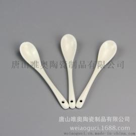 骨质瓷小勺 咖啡奶茶牛奶搅拌棒 陶瓷长柄茶匙 厂家批发餐具小勺