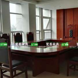 仲裁庭法官桌 审判员椅子 圆形会议桌 爱看家具