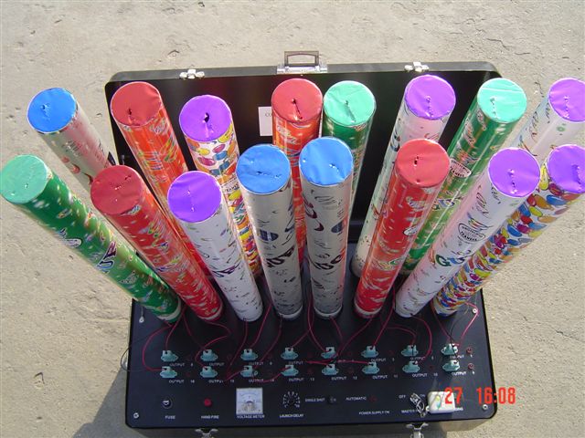 16发电子礼花机器