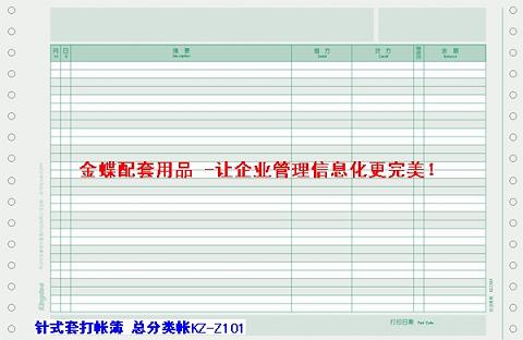 会计套打账册