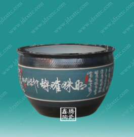 手工雕刻陶瓷大缸 景德镇陶瓷大缸厂家