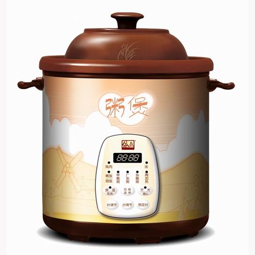 依立紫砂电脑养生粥煲（KSC38-O）