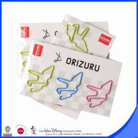 彩色电镀金色心形造型创意异形回形针