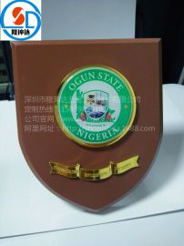 厂家专业定制金属木质奖牌 木质奖章定做 金属木质授权牌定制
