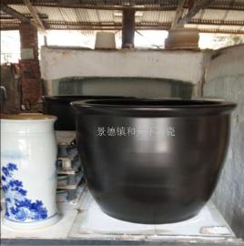 陶瓷泡澡大缸厂家 景德镇大缸生产定做 泡汤洗浴