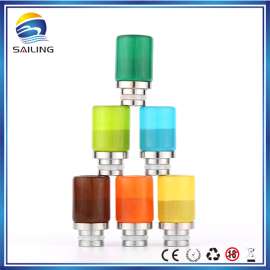 锐谷 电子烟嘴 drip tips 510通用畅销款 琉光玻璃烟嘴 六色可选