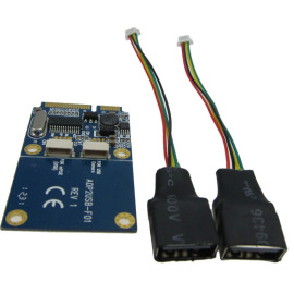 笔记本Mini pci-e转usb转接卡 mini pcie扩展双口usb2.0 半高全高