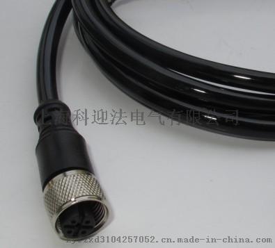 科迎法XS2F-D421-DA0-F XS2F-A421-DB0-F连接器孔型直头3.4.5孔带线接头接插件