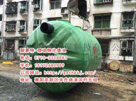 武汉井字支撑玻璃钢化粪池立式水塔