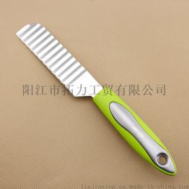 厂家直销不锈钢多功能切菜器 切丝器 水果刀 波浪刀