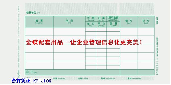 会计财务套打账册