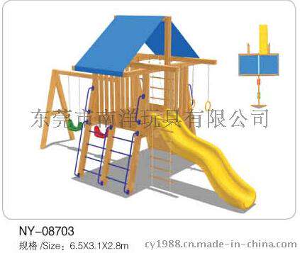 木质塑料滑梯