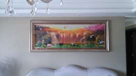 深圳福田莲花北字画装裱定做哪家好,哪有卖装裱好的字画,六尺字画装裱卷轴要多少钱,芊柏墨框业送货上门安装服务