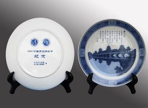 推荐陶瓷纪念瓷盘生产厂家_小纪念品瓷盘_景德镇陶瓷礼品