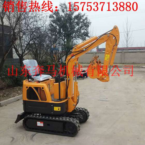 奔马BW09小型挖掘机小工程挖沟槽履带行走 小型挖掘机挖深1.5米机身宽度92厘米