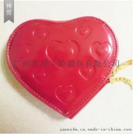 2016新款拉链零钱包 牛皮压花手抓包 多功能真皮小包