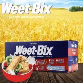 澳洲新康利欢乐颂安迪weetbix燕麦麦片高纤低脂375g 新包装