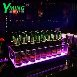遥控LED酒吧KTV酒店发光冰桶亚克力七彩渐变超大容量创意发光冰桶