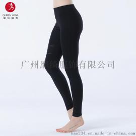 皇后瑜伽九分长裤批发 瑜伽服定制 瑜伽服oem