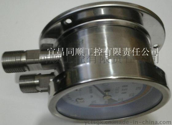 宜昌带安装边的不锈钢差压表