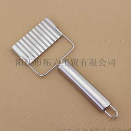 厂家直销不锈钢多功能切菜器 切丝器 水果刀 波浪刀