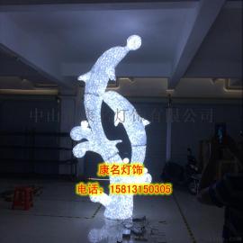 康名灯饰供应城市标志亮化 立体雕塑彩灯 立体灯光小品彩灯 海豚造型灯