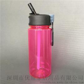 Youth直销运动太空杯环保杯子塑料礼品杯子批发 600ML直身塑料杯