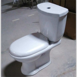 特价批发直冲式地排分体陶瓷座便器V1137