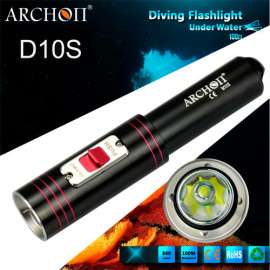 ARCHON 奥瞳 D10S 磁控开关 CREE U2迷你潜水手电筒