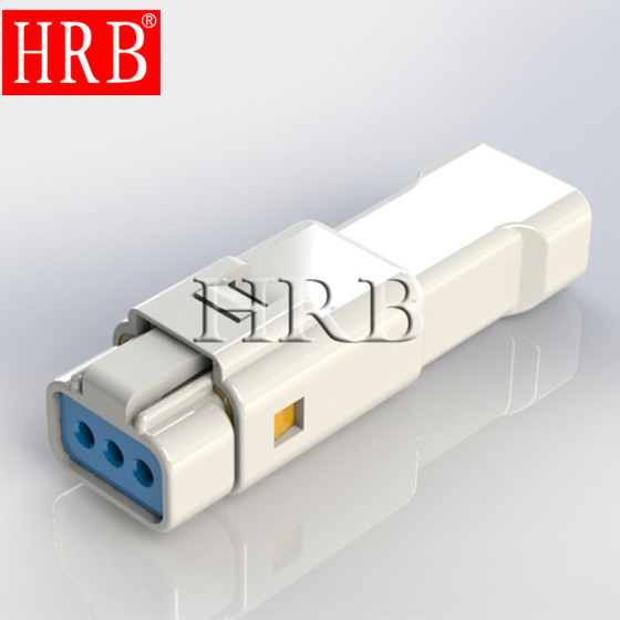 HRB汽车连接器，3孔HRB汽车防水连接器，接插件3P已量产