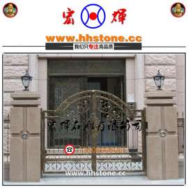 福建花岗岩大门柱 大理石门柱高1.8米