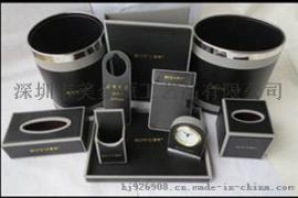贵州酒店客房皮具无盖双层垃圾桶订制批发特价批发