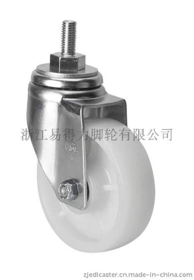 易得力脚轮 中型4寸150Kg丝口万向尼龙(PA)脚轮 5034-26