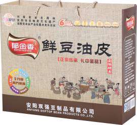 河南双强手工腐竹  郁金香鲜豆油皮礼品箱 厂家批发健康豆制品