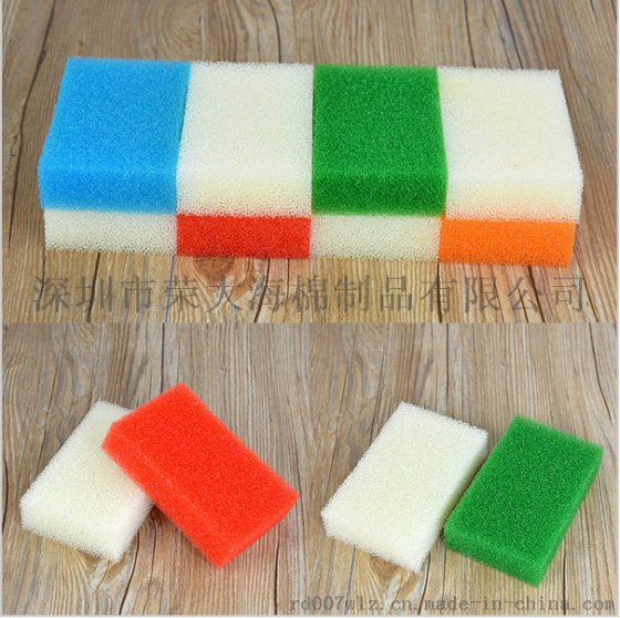荣大 厂家直销 韩版仿丝瓜海绵擦 厨房清洁洗碗绵 百洁布洗碗巾丝瓜棉经久耐用