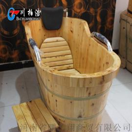 郑州木桶香柏木泡澡洗澡木桶浴缸批发?南阳市菜市街鹏乙翔木桶