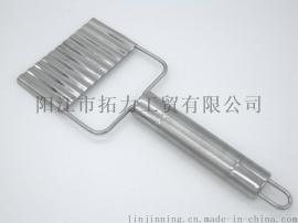 厂家直销不锈钢多功能切菜器 切丝器 水果刀 波浪刀