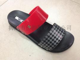 厂家供应女款时尚夏季坡跟拖鞋