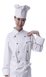 凯希尔法式双排扣长袖厨师服 (KXE-30117)