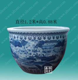 供应手绘青花1.2米陶瓷大缸