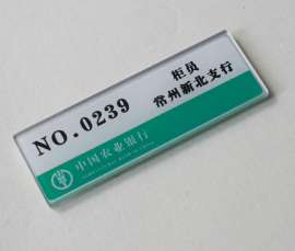 设计会议胸牌、LOGO 佩戴在胸扣 广东专业订购