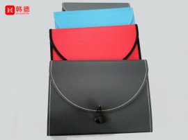 厂家批发出口东欧质感高档风琴包外贸精品环保绿色PP发泡风琴包