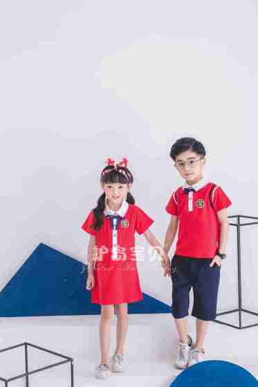护岛宝贝幼儿园园服男女童新款珠地棉棒球服儿童夏季套装校服