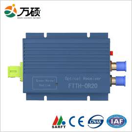 有线电视光纤入户接收机 FTTH光接收机终端盒 WS-OR20 厂家直销 可带WDM