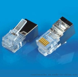 RJ11水晶头6P6C带屏蔽壳加长型长度23MM